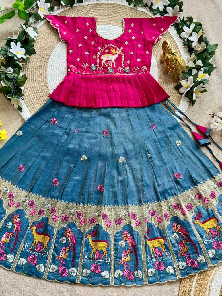 Devika Tissue Silk Kids Lehenga