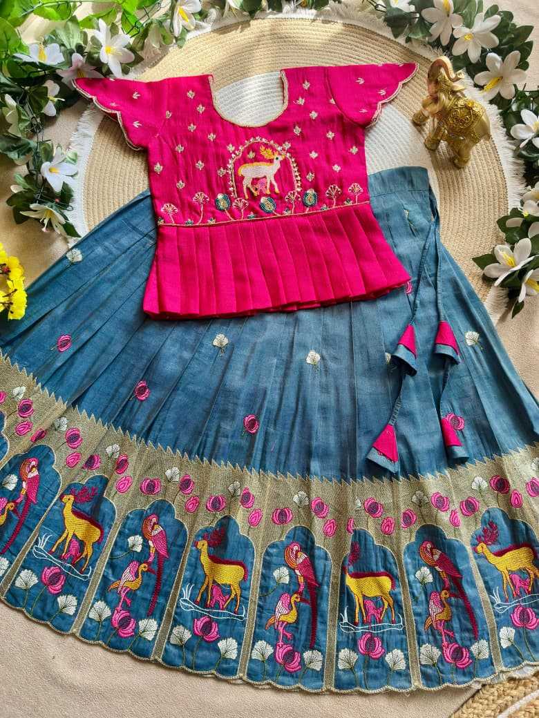 Devika Tissue Silk Kids Lehenga