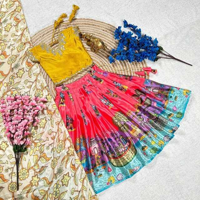 Drishti Chinon Kids Lehenga