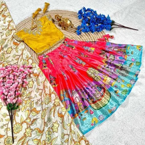 Drishti Chinon Kids Lehenga