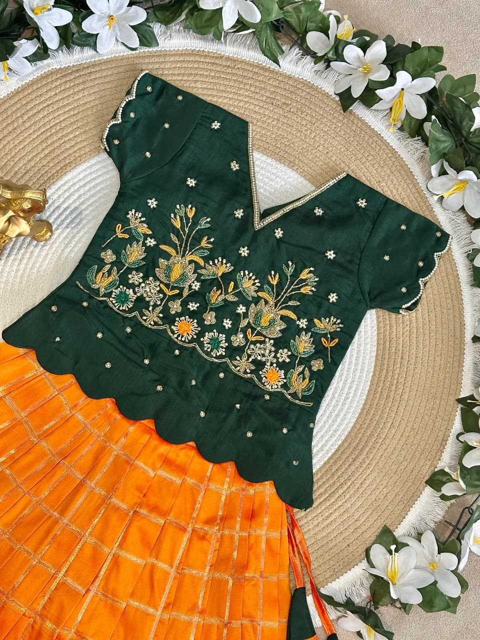 Freshta Vichitra Silk Kids Lehenga