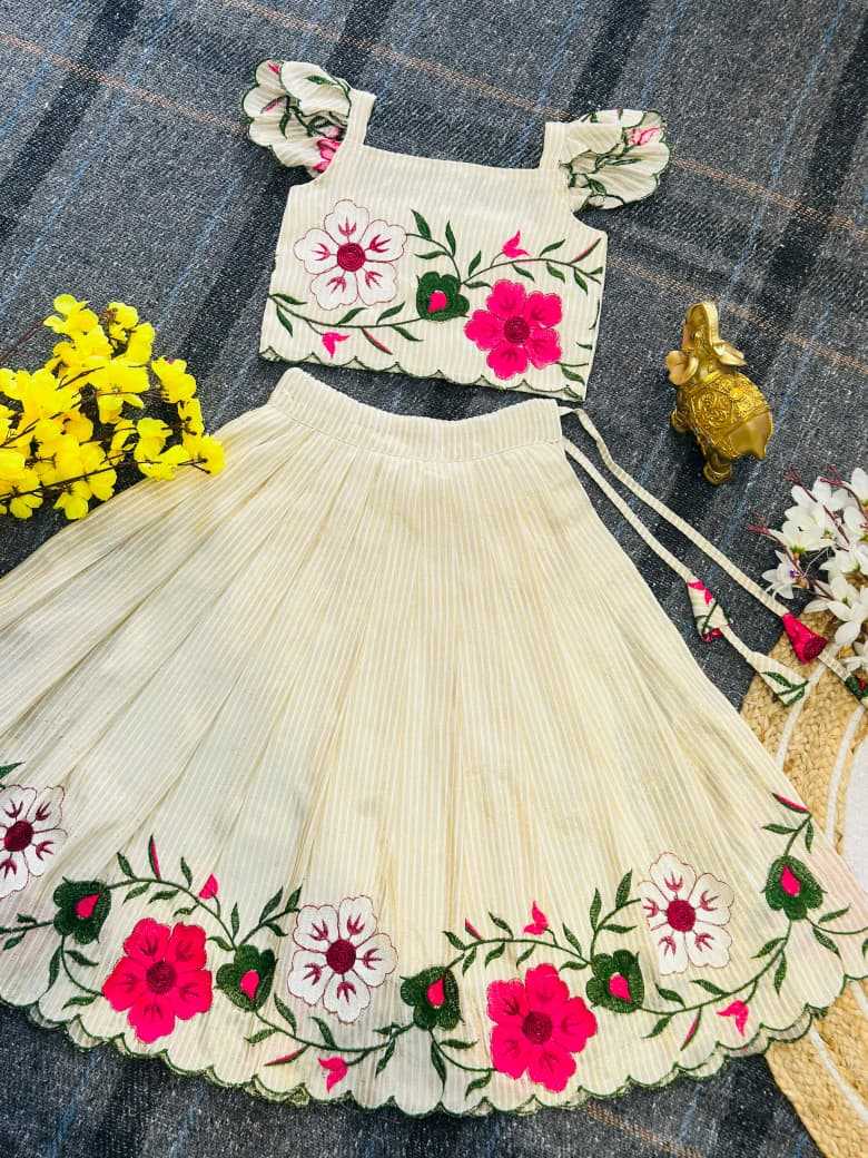 Gauri Russian Silk Kids Lehenga