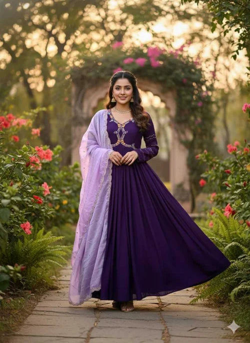 Geet Faux Georgette Fancy Gown