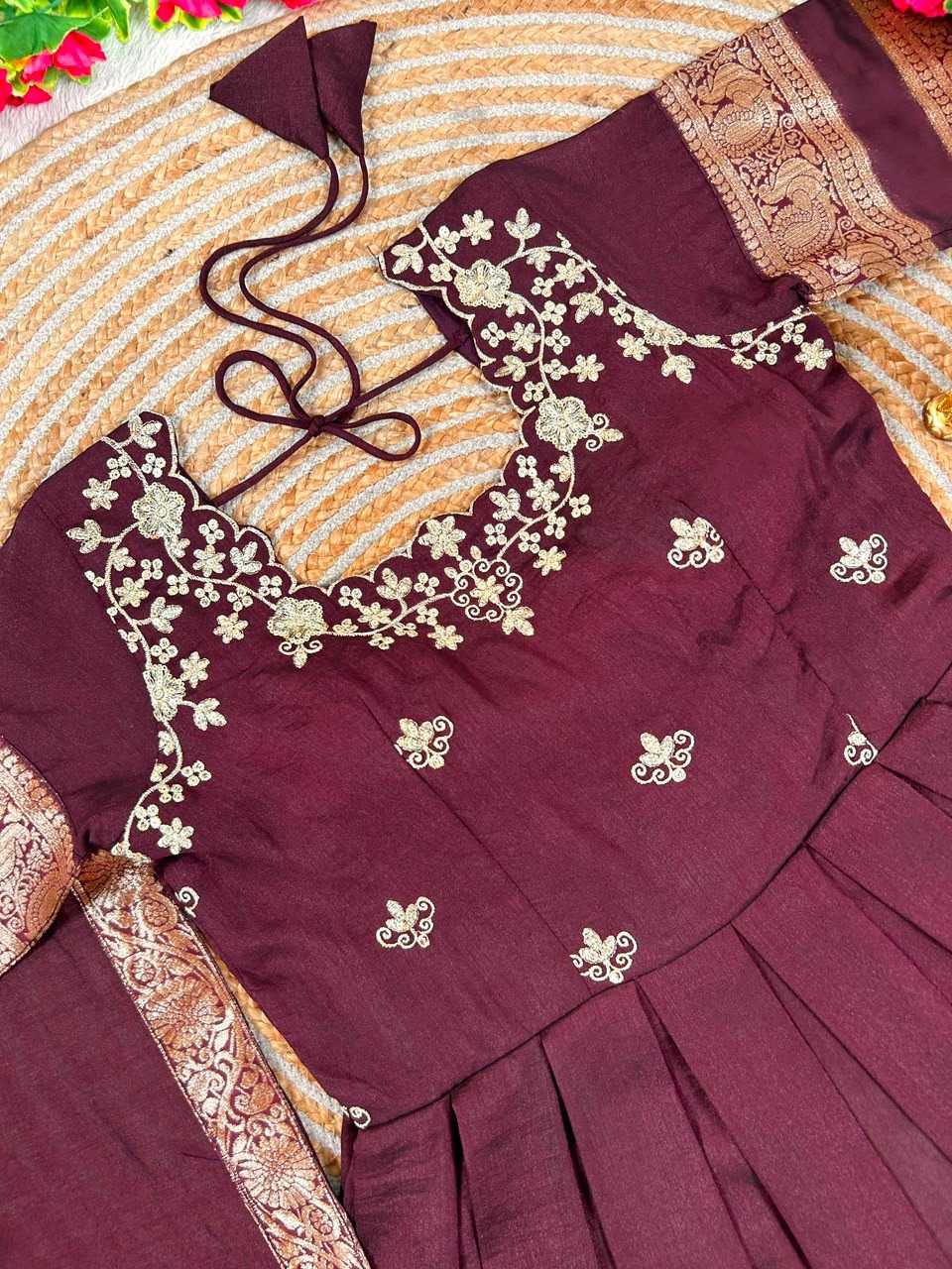 Hiral Premium Silk Embroidered Gown