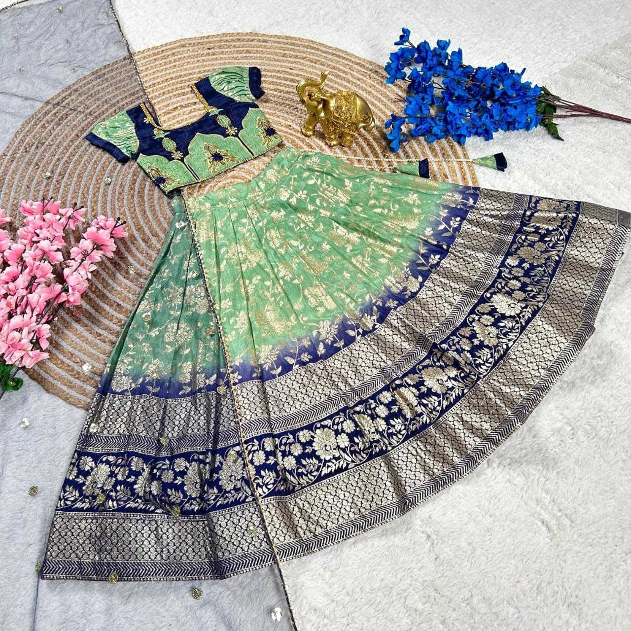 Mono Slub Kids Lehenga Choli