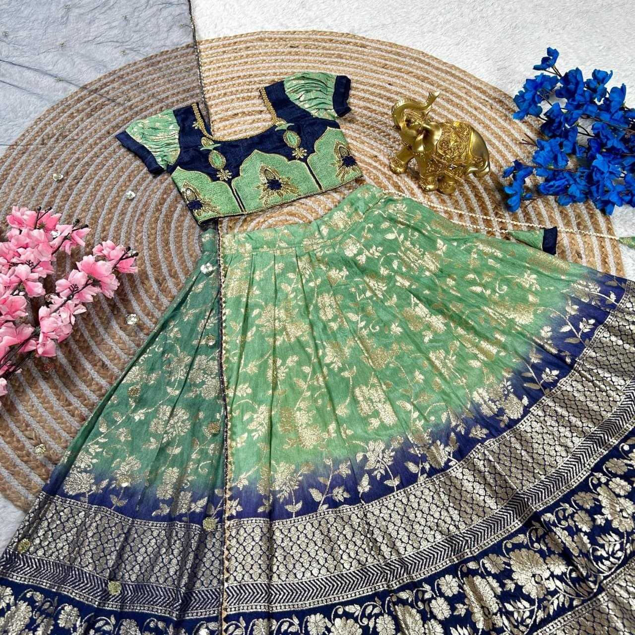Mono Slub Kids Lehenga Choli