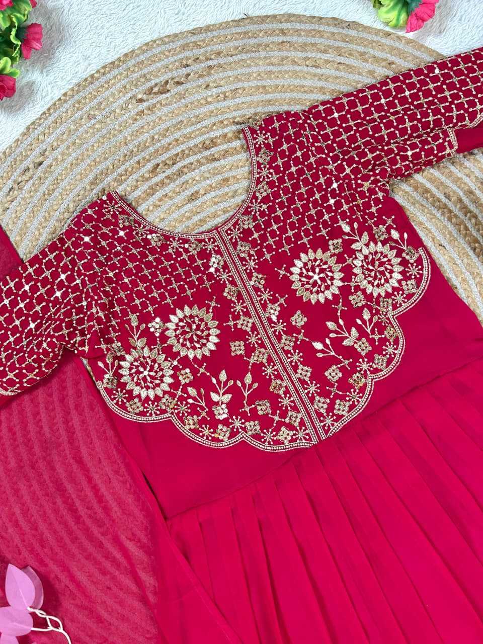 Georgette Embroidery Gown