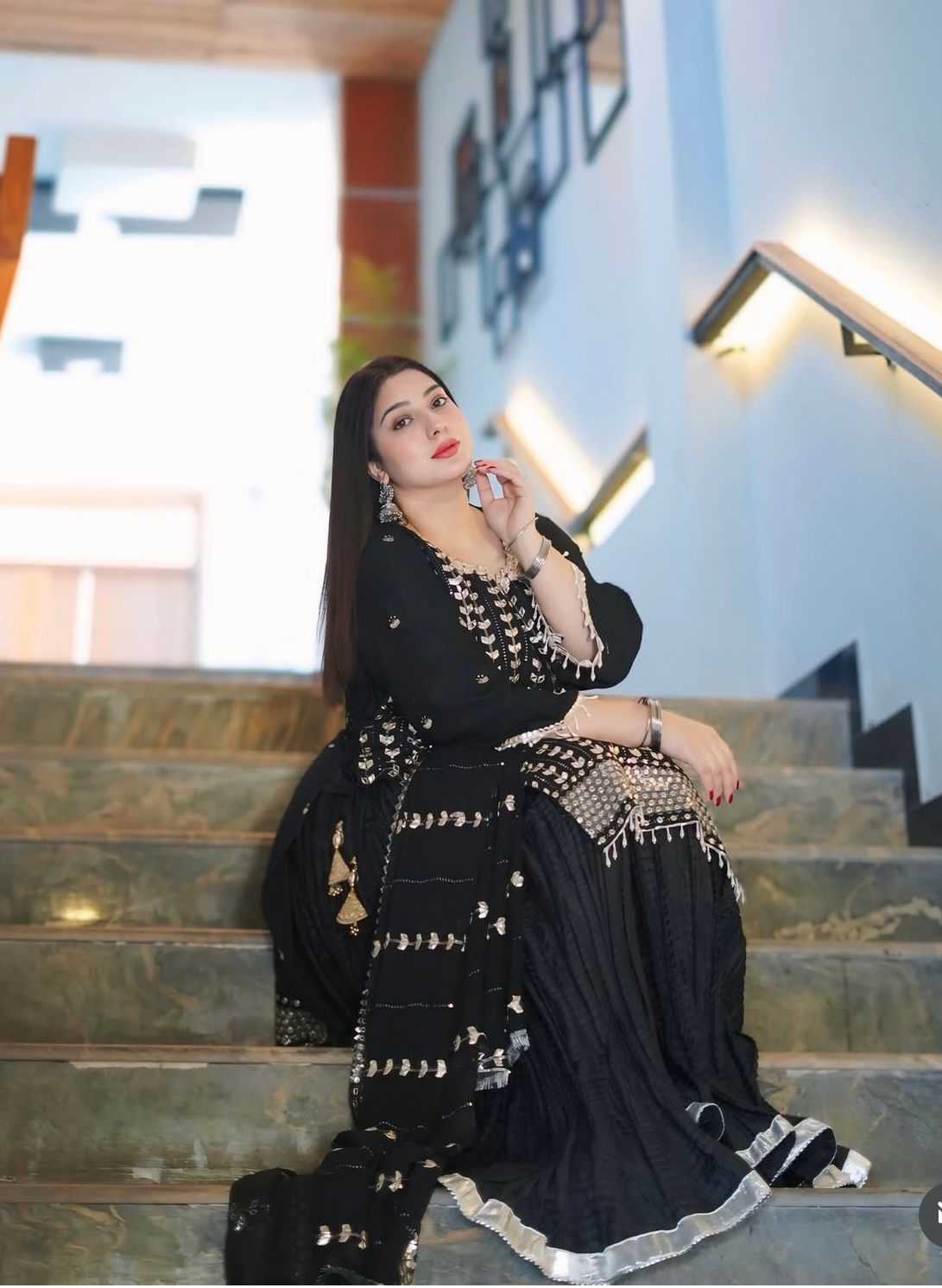 Faux Georgette Sharara Salwar Suit 1185