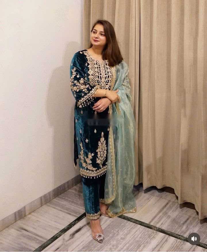 Viscose Embroidery Suit 1236