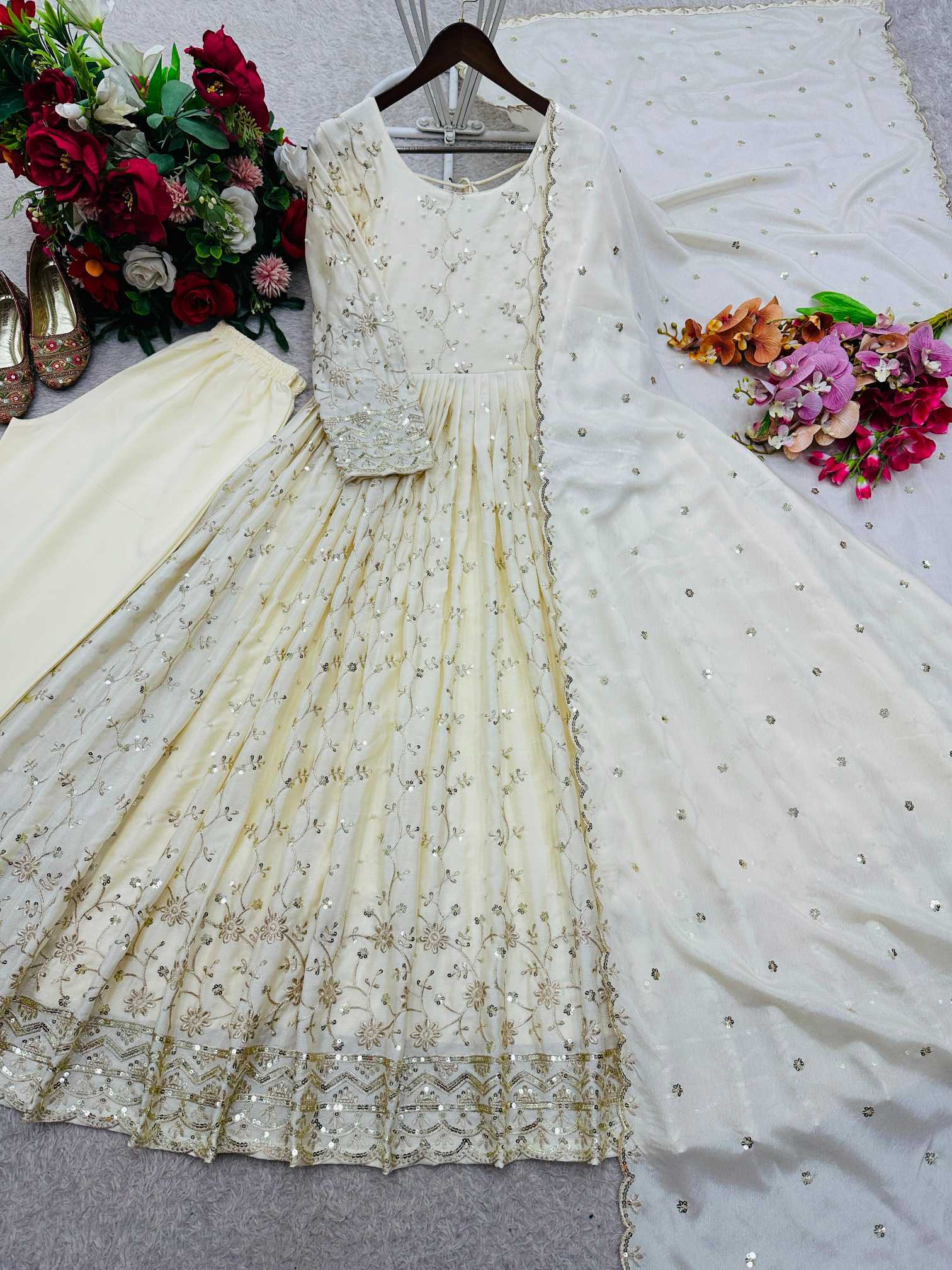 Embroidery Gown