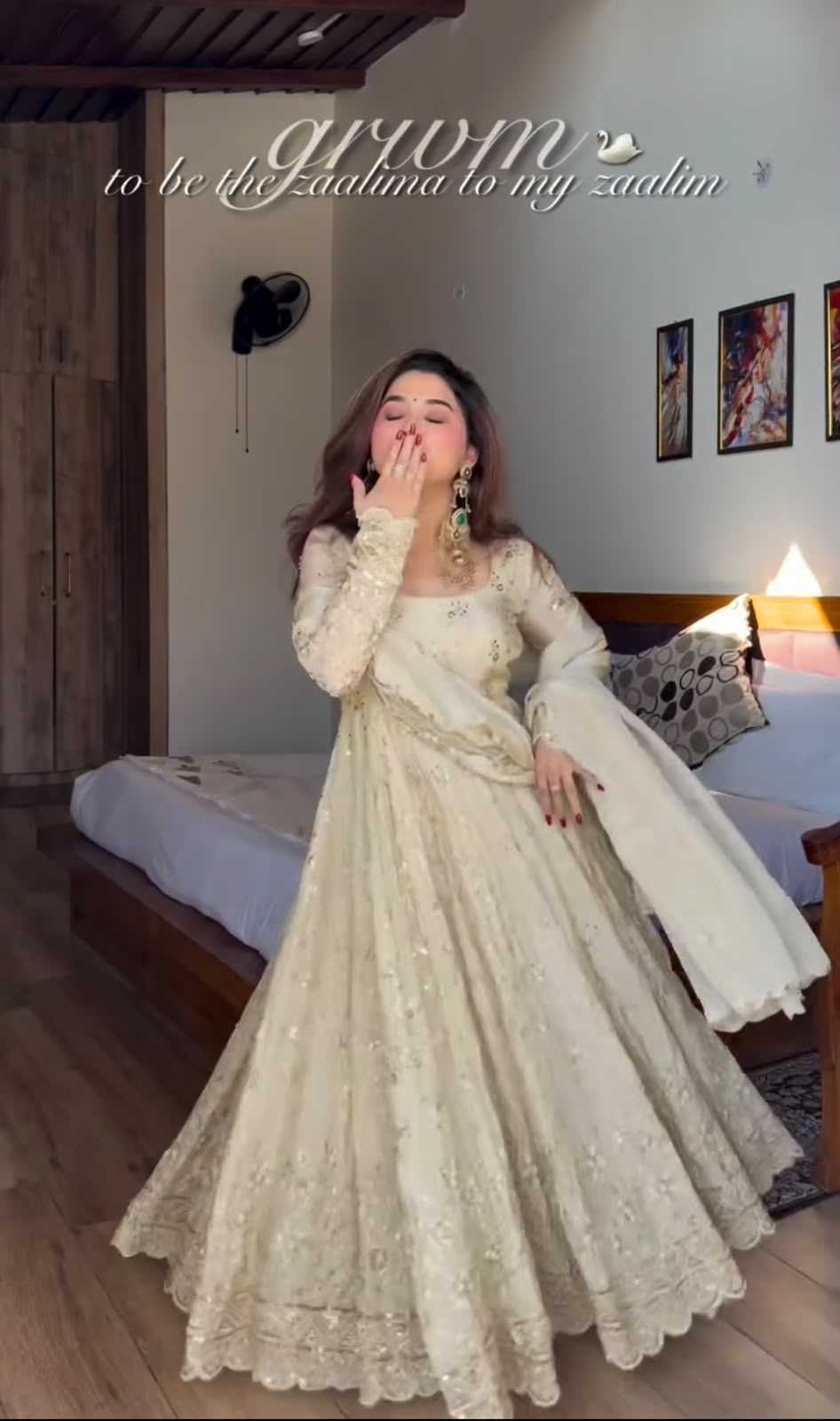 Embroidery Gown