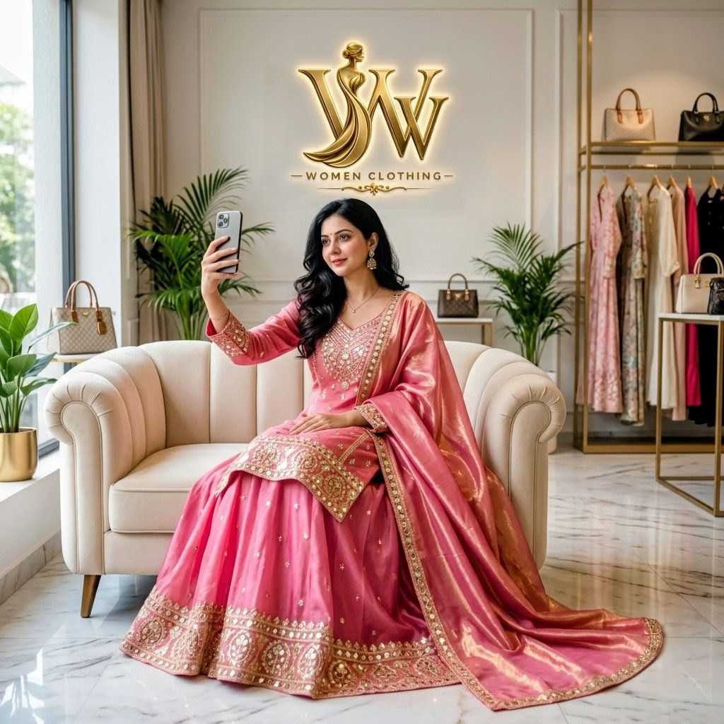 Pure Silk Sharara Salwar Suit