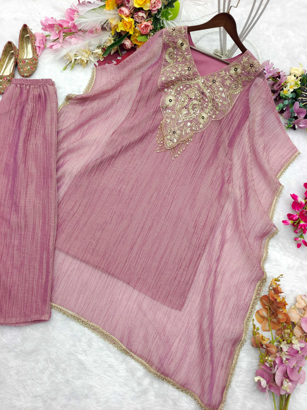 Pure Silk Embroidery Suit 1291