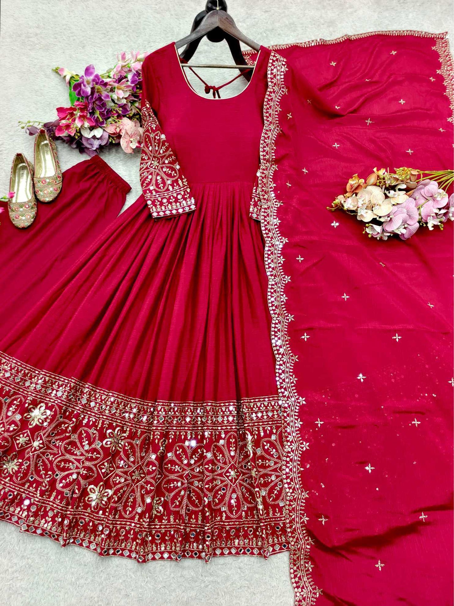 Embroidery Gown