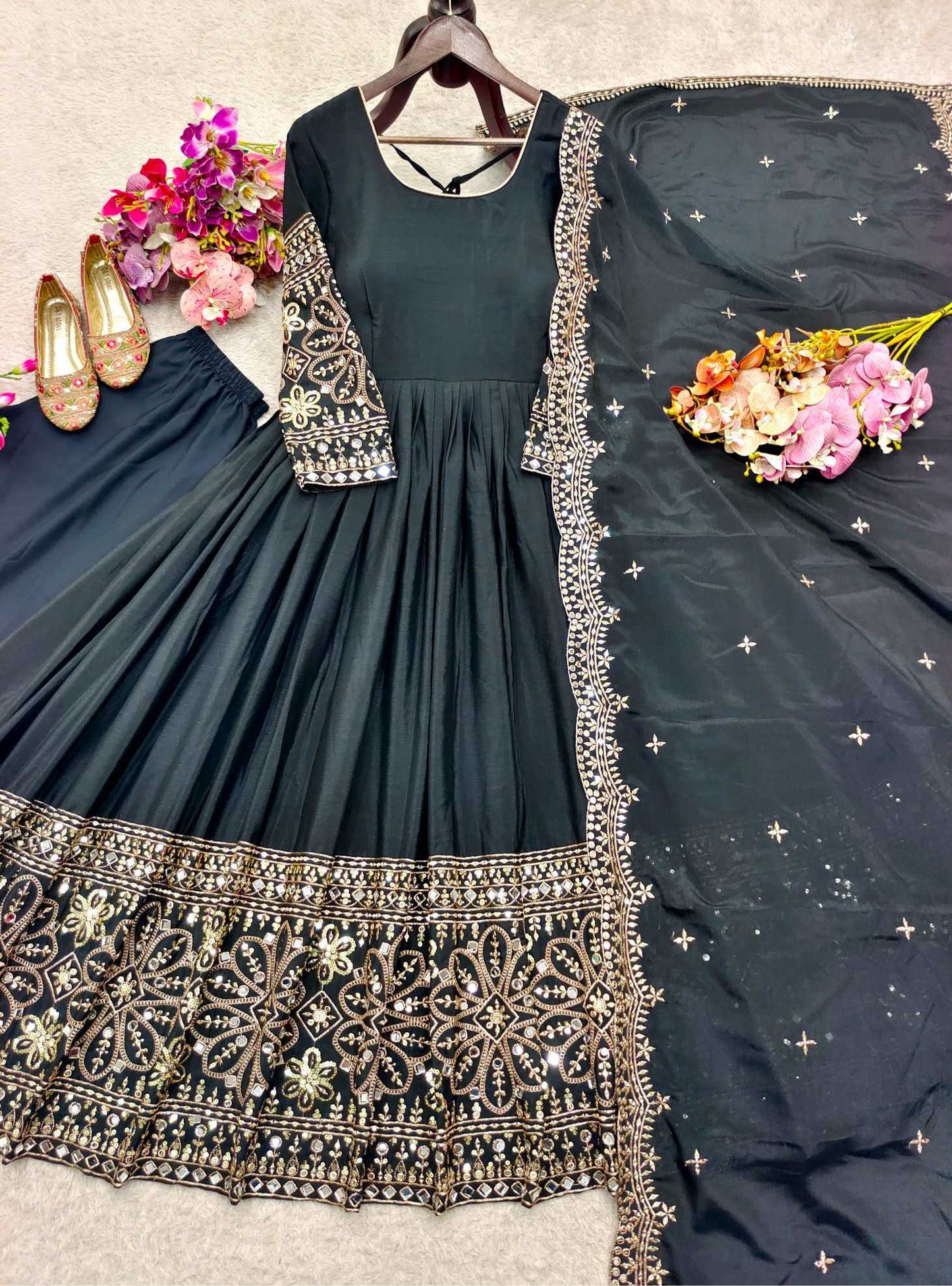Embroidery Gown