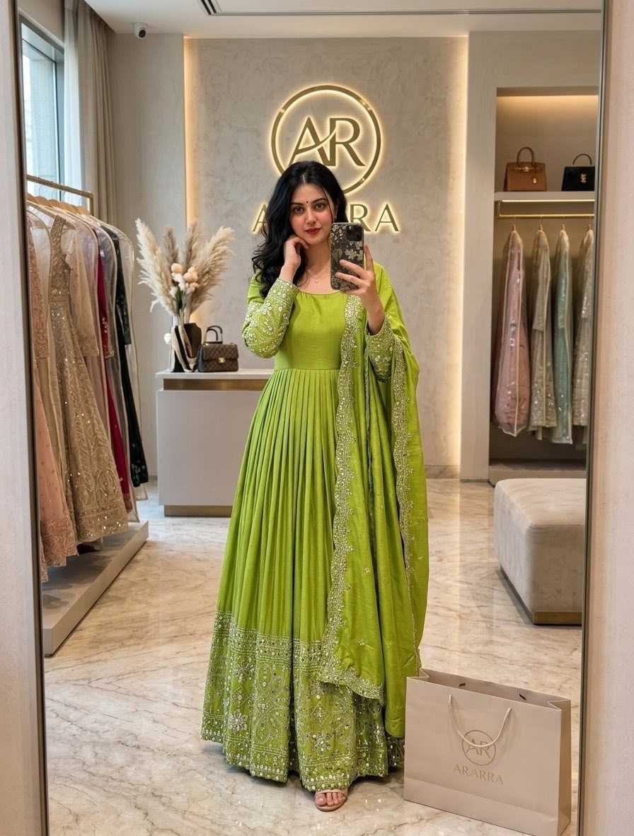Embroidery Gown