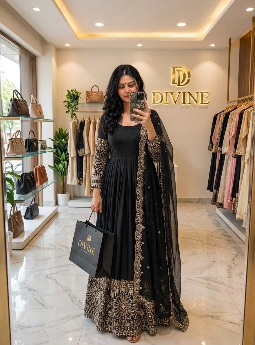 Embroidery Gown