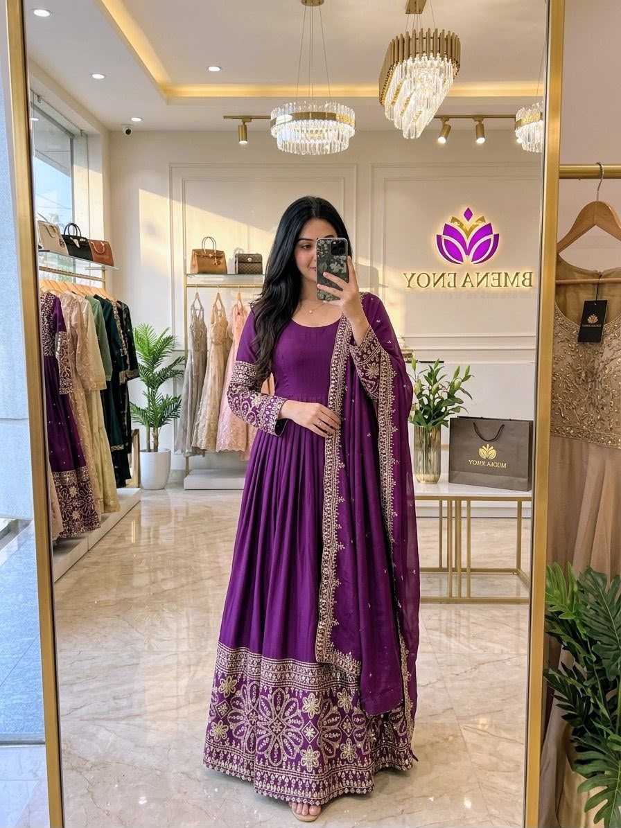 Embroidery Gown