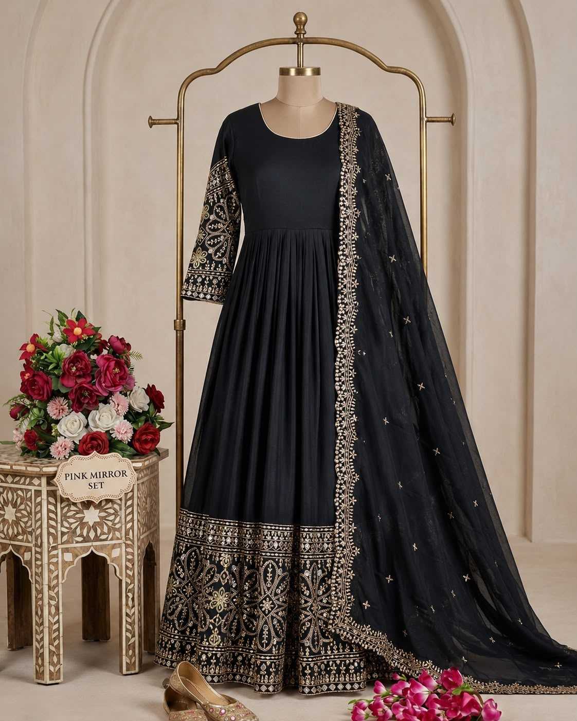 Embroidery Gown