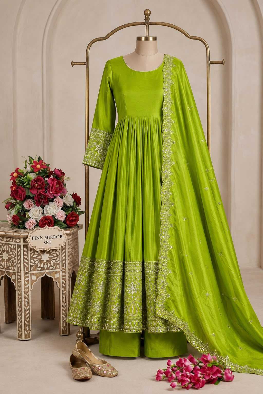 Embroidery Gown