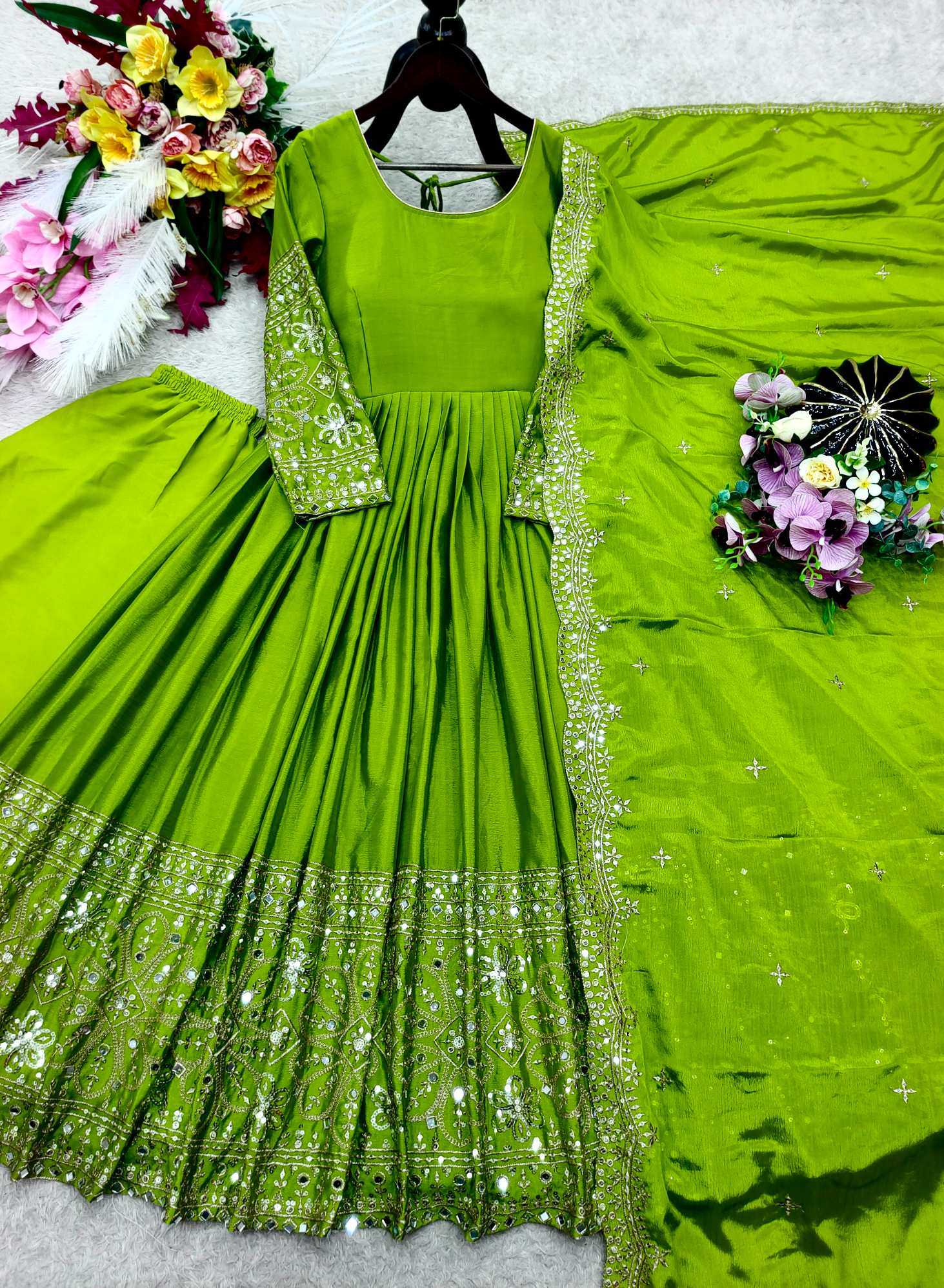 Embroidery Gown