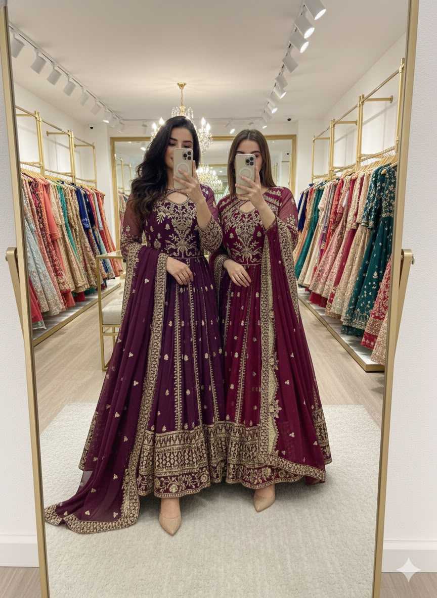Embroidery Gown