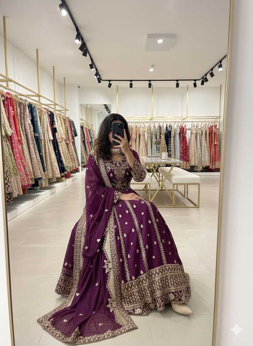 Embroidery Gown