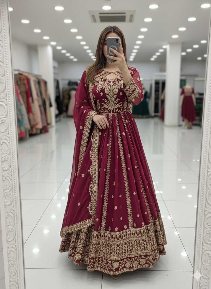 Embroidery Gown