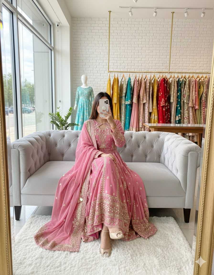 Embroidery Gown