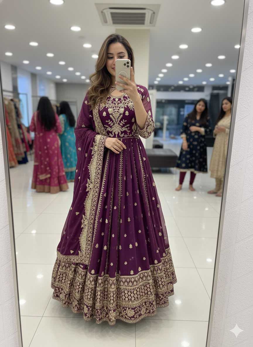 Embroidery Gown