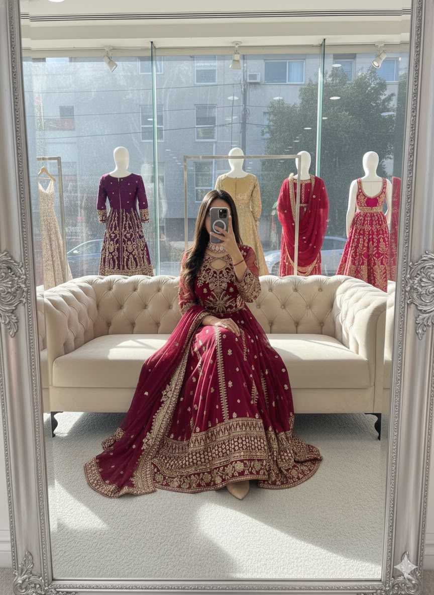 Embroidery Gown