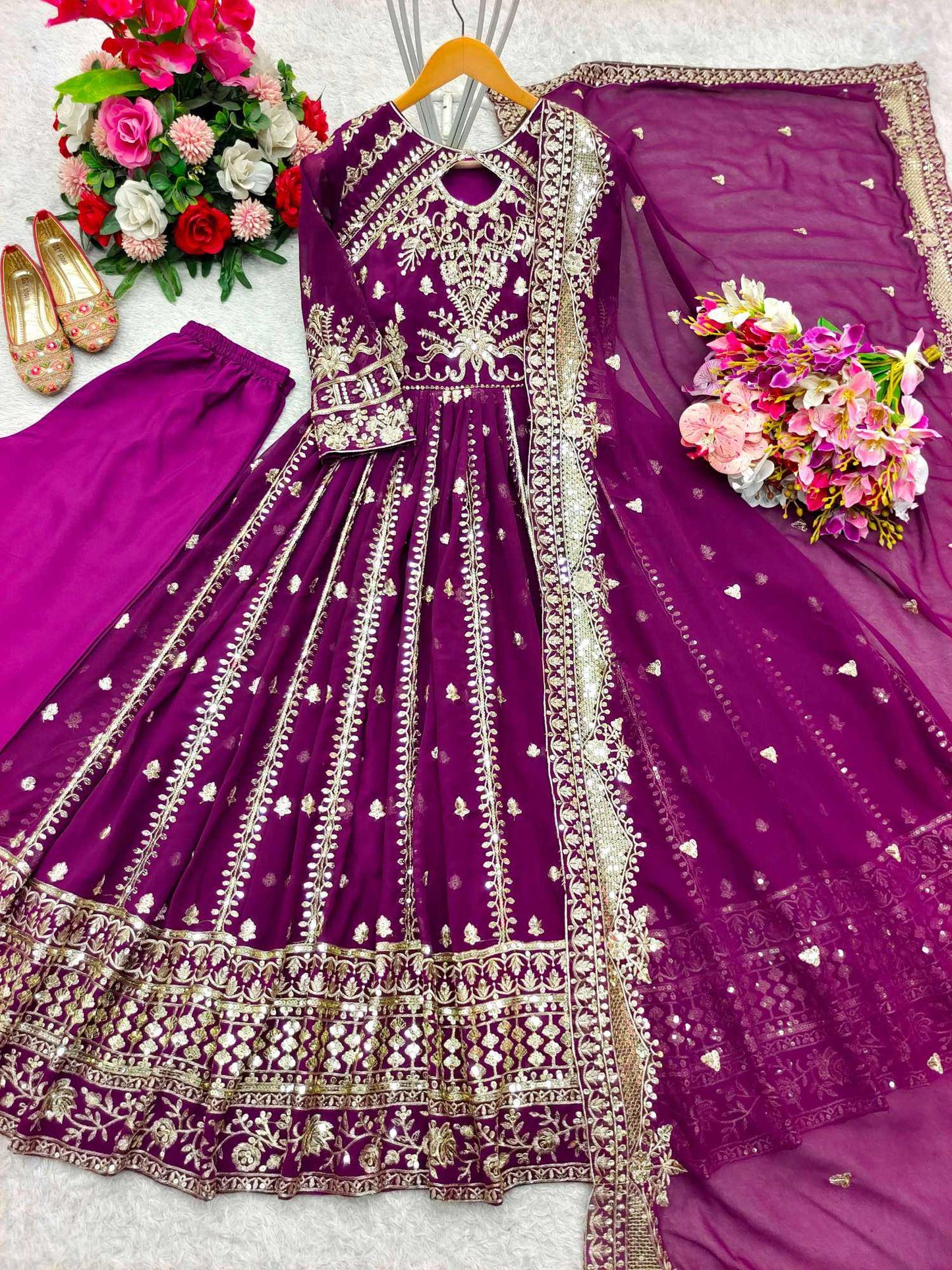 Embroidery Gown