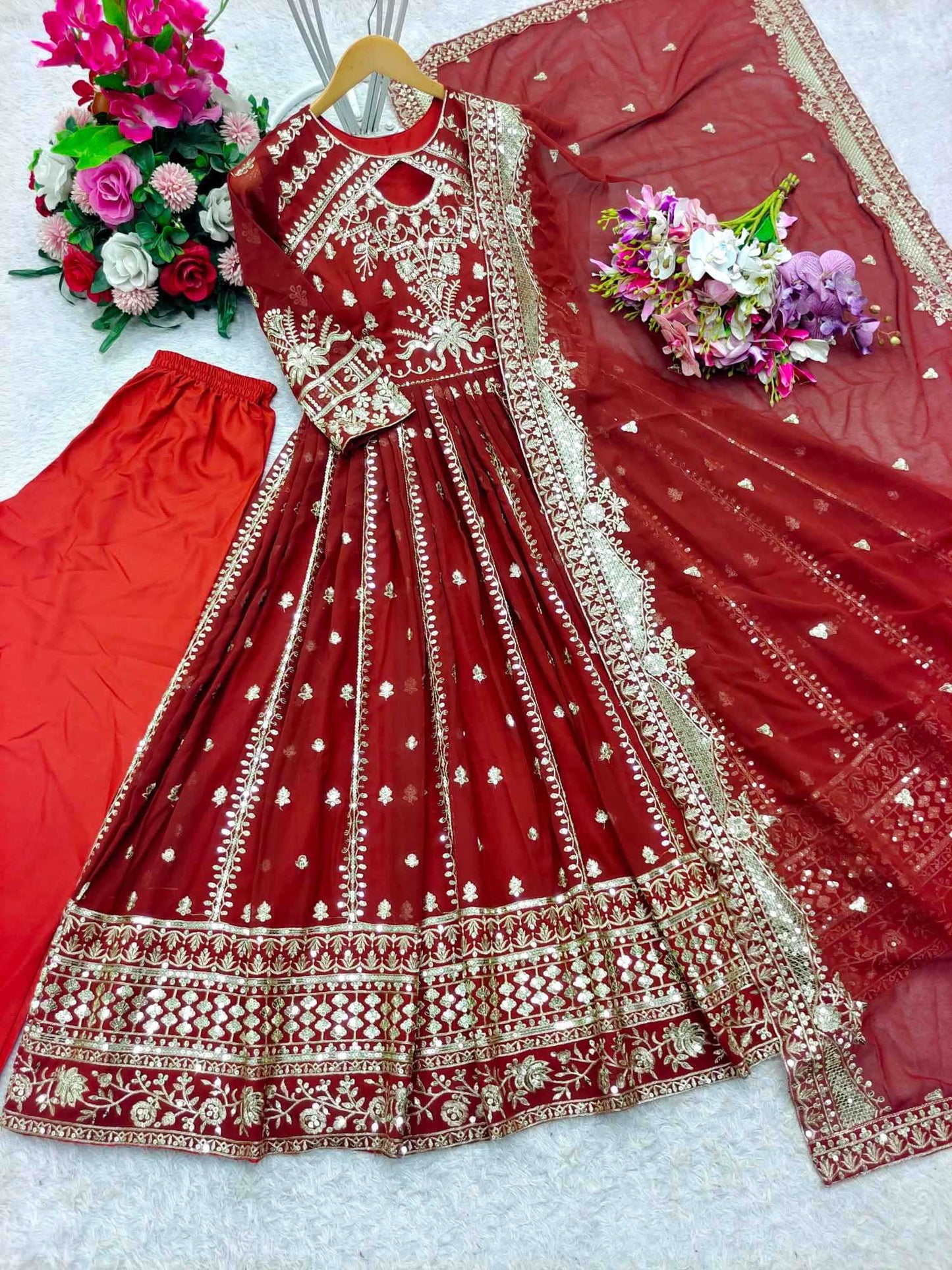Embroidery Gown