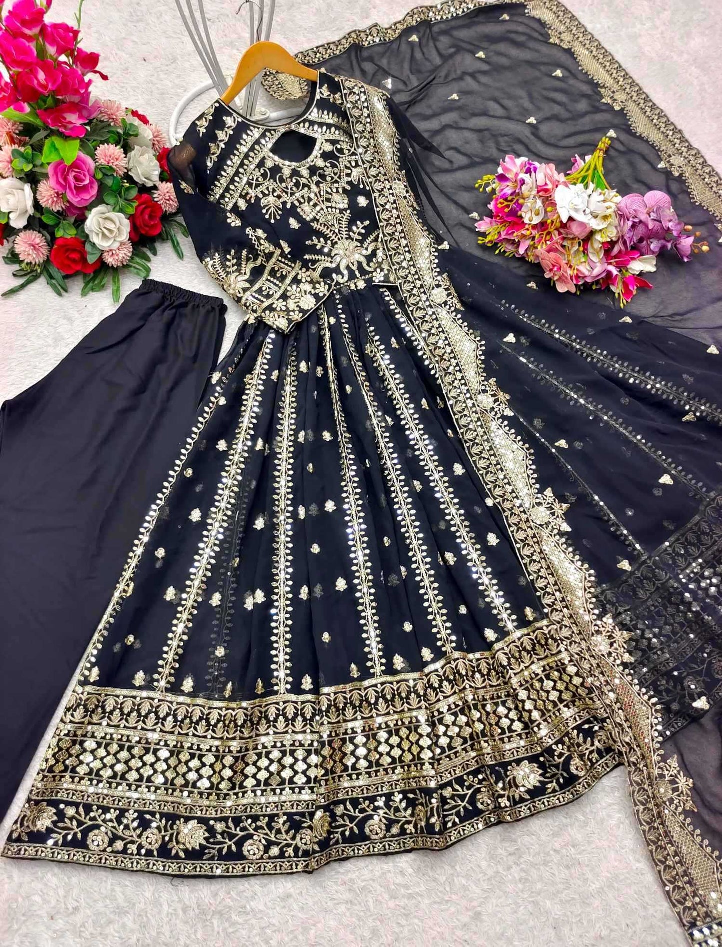 Embroidery Gown