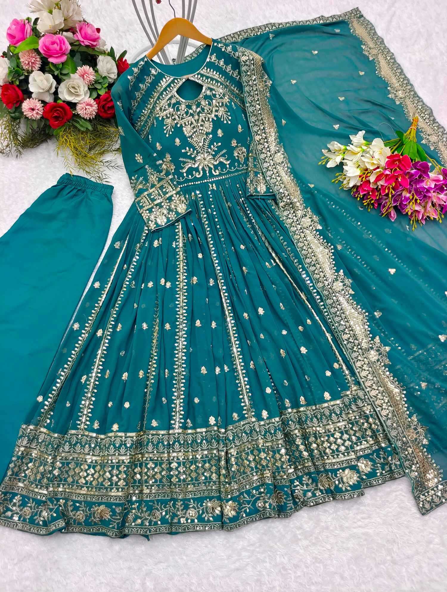 Embroidery Gown