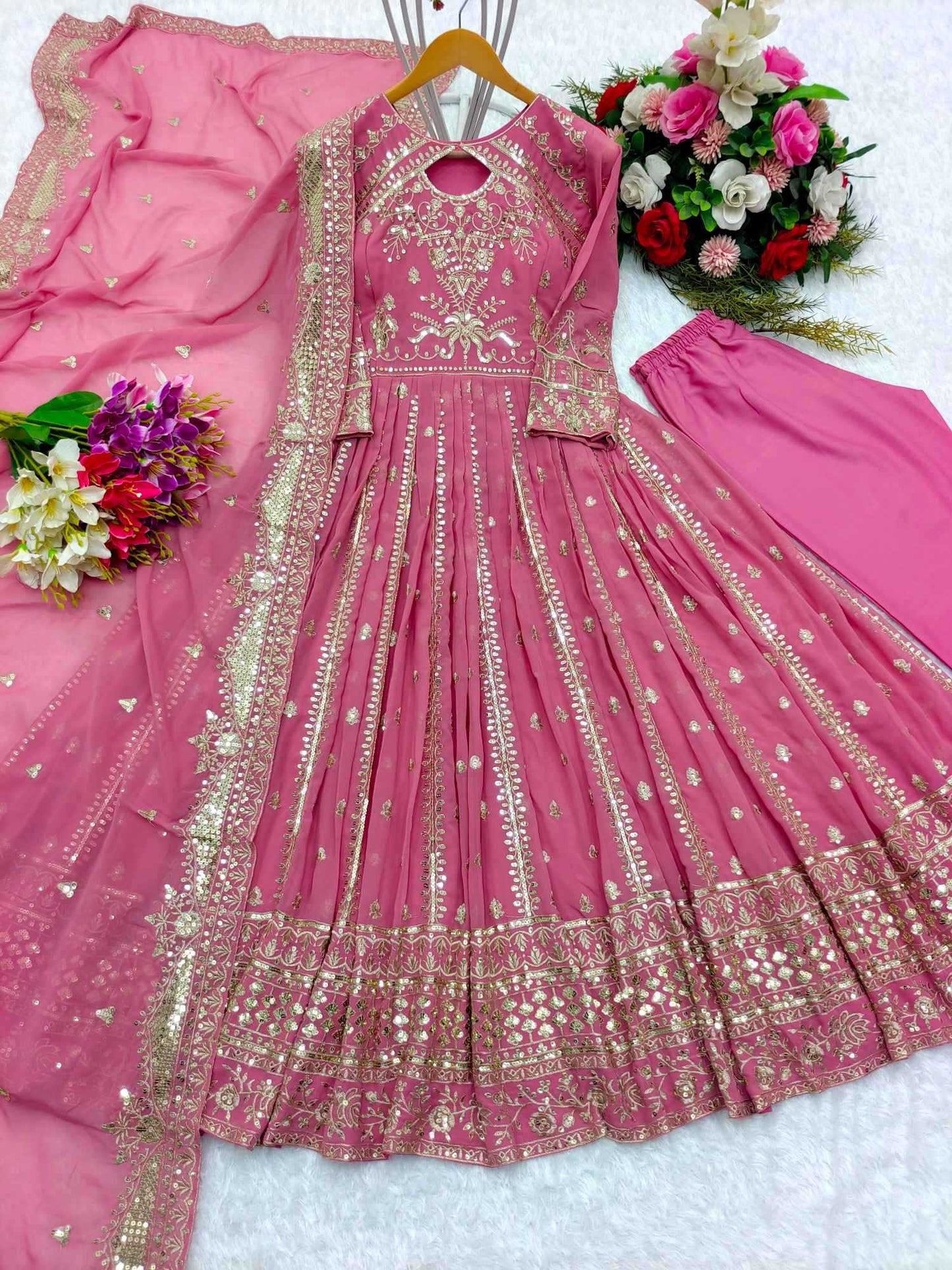 Embroidery Gown
