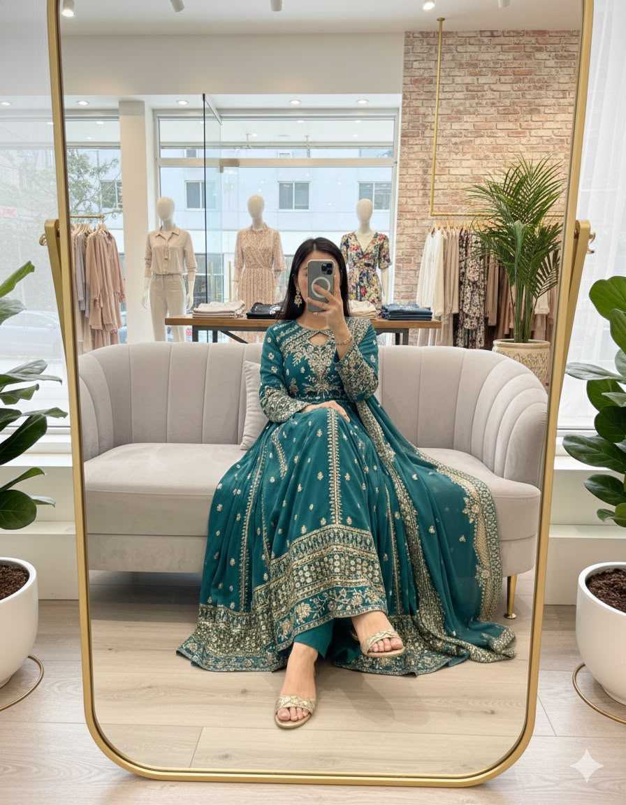 Embroidery Gown