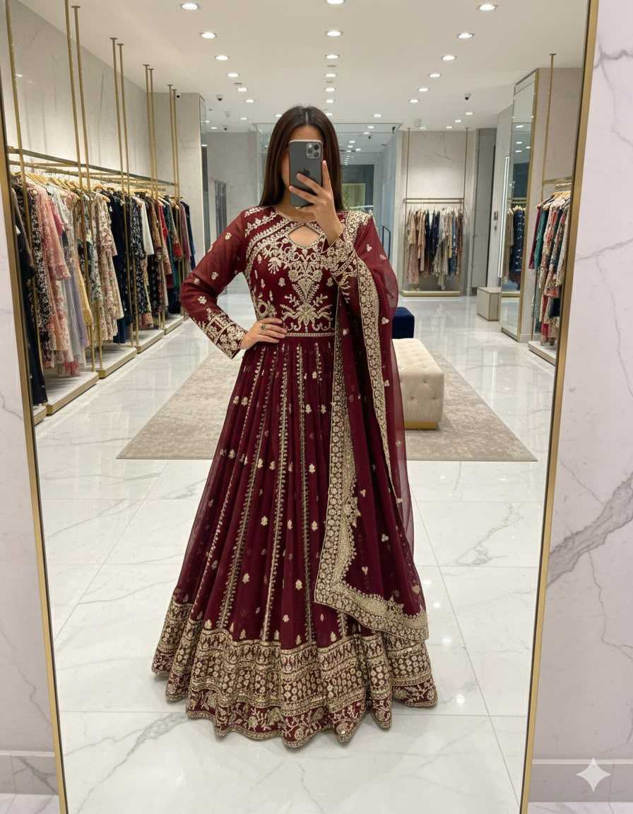 Embroidery Gown