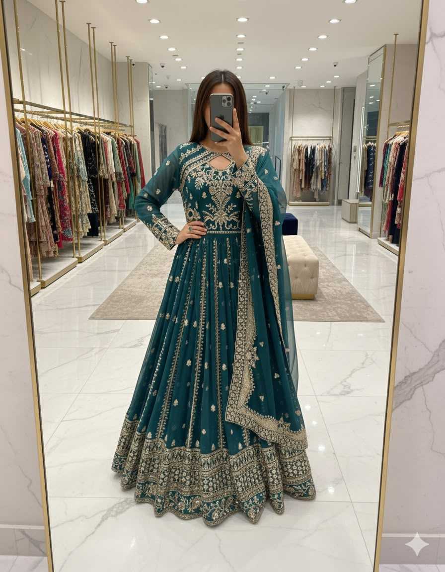 Embroidery Gown