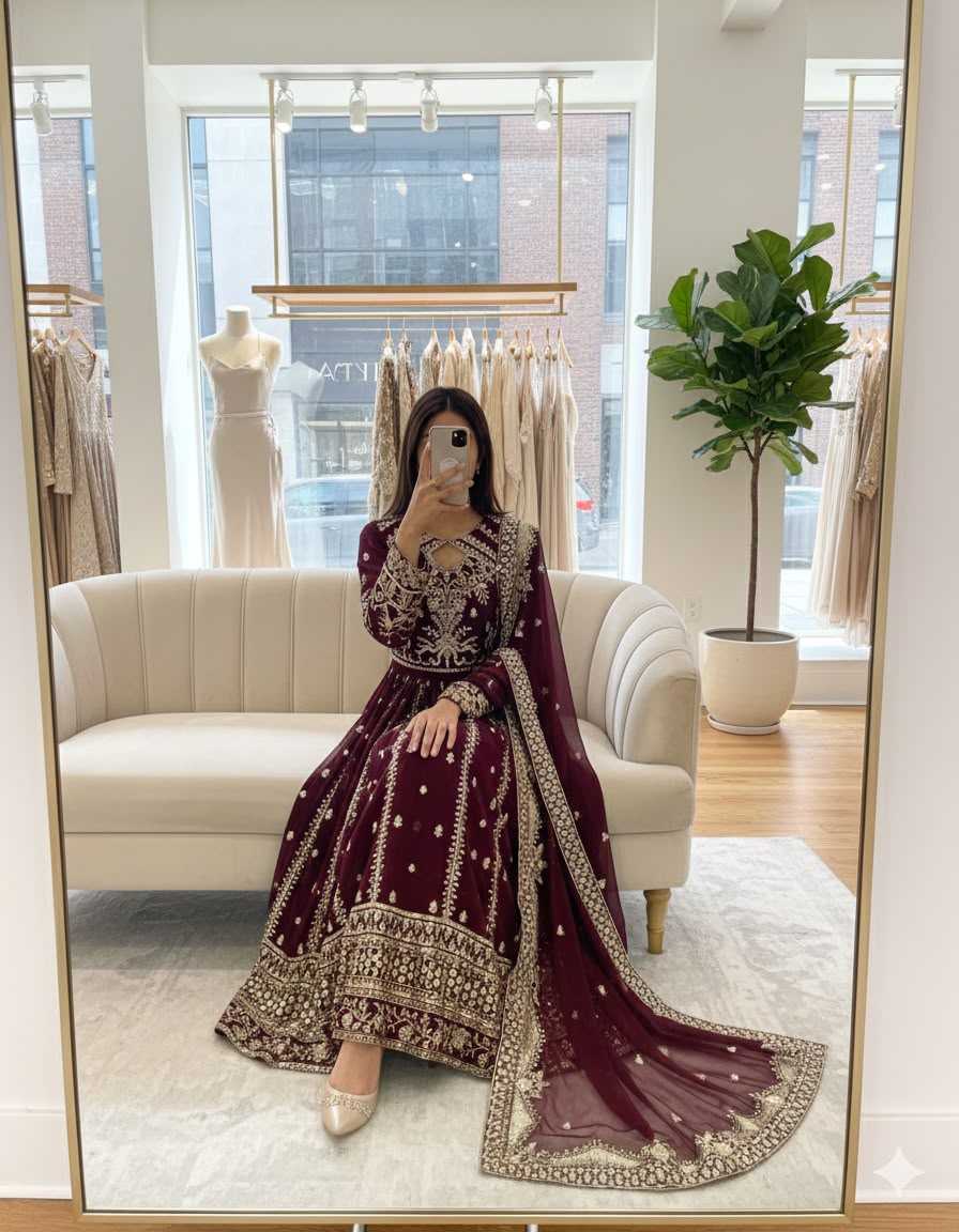 Embroidery Gown