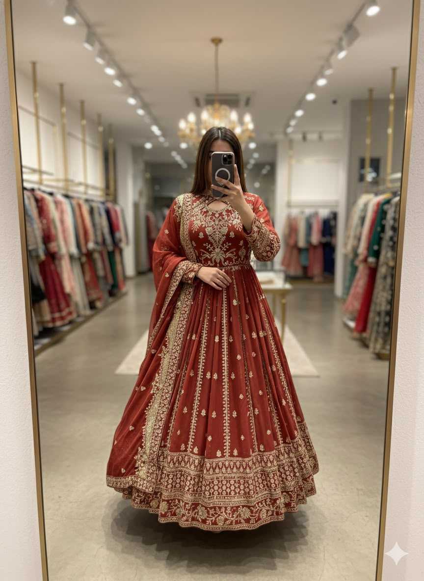 Embroidery Gown
