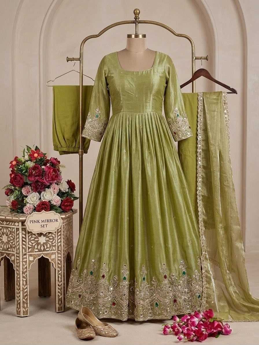 Embroidery Gown