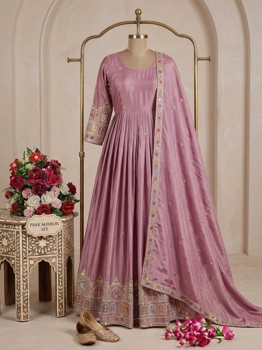 Embroidery Gown