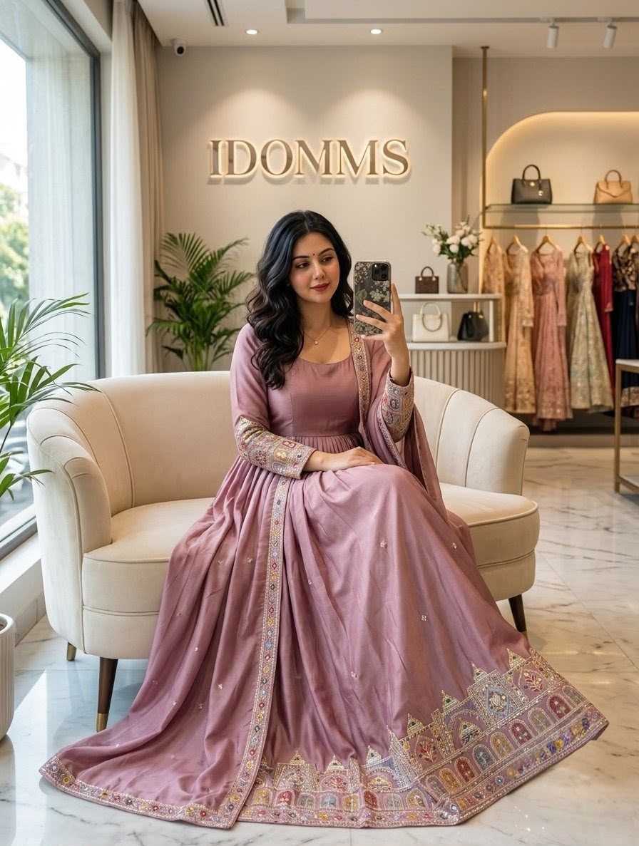 Embroidery Gown