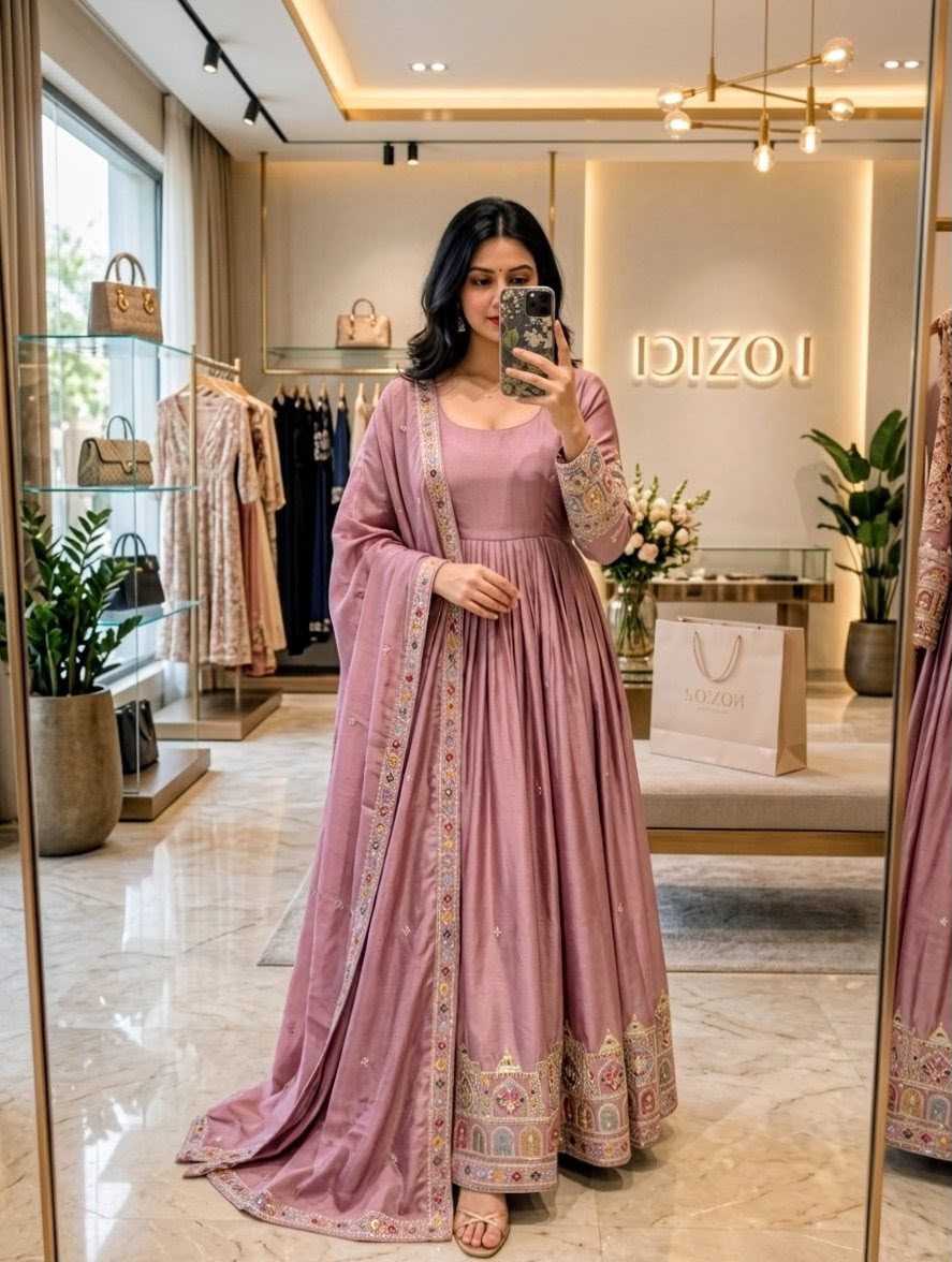 Embroidery Gown