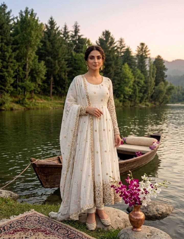 Embroidery Gown