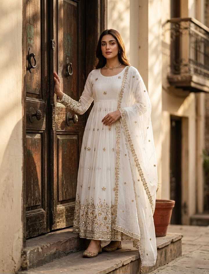 Embroidery Gown