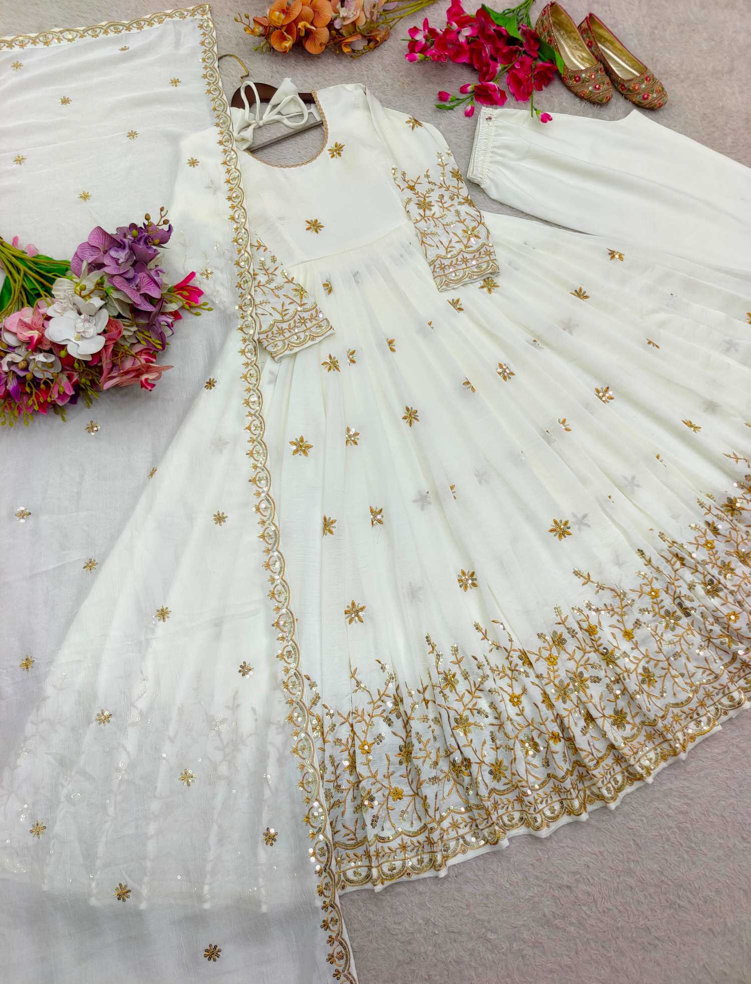 Embroidery Gown