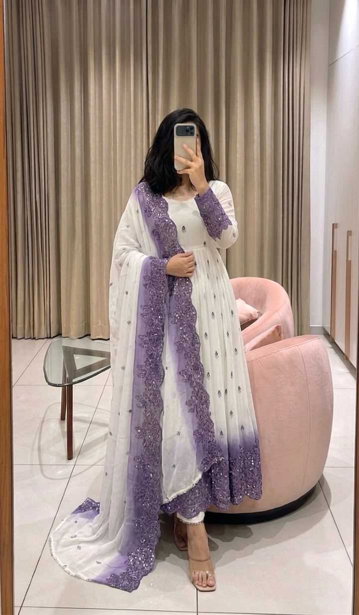 Georgette Embroidery Gown