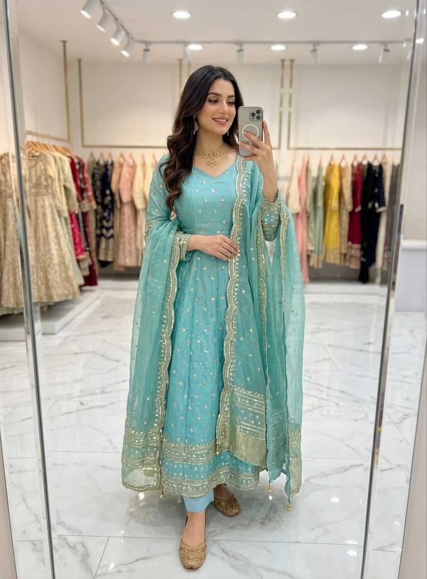 Cotton Embroidery Gown 812
